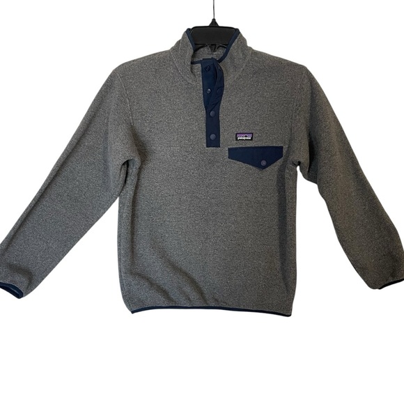 Patagonia Other - Patagonia Kids Grey Synchilla Pullover Fleece Size M 10Y